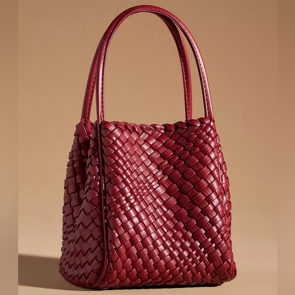 Anthropologie The Woven Mini Hollace Tote